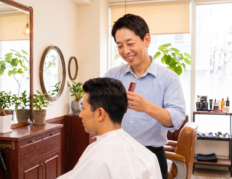 ヘアサロンでの接客