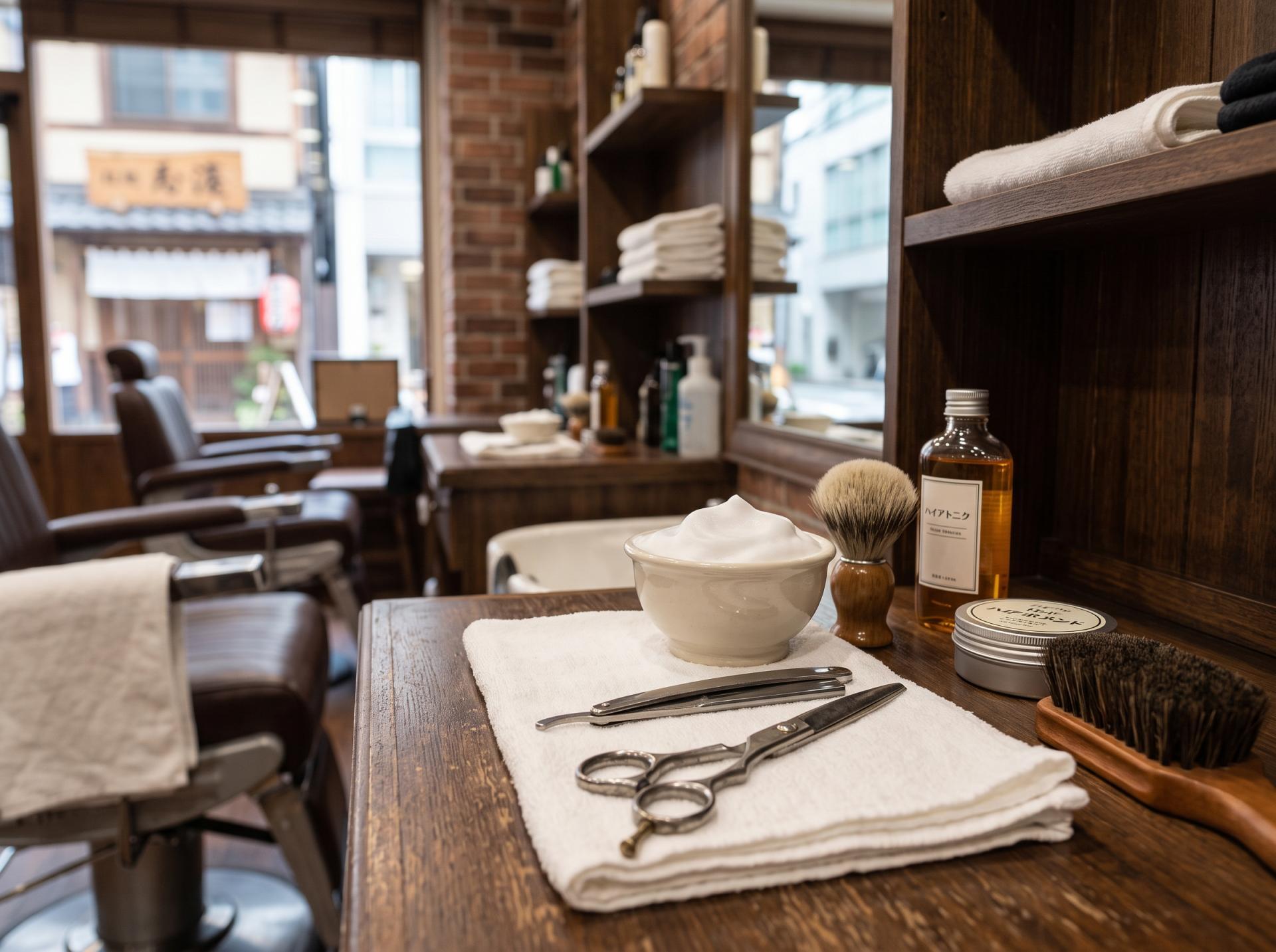 バーバーショップの店内